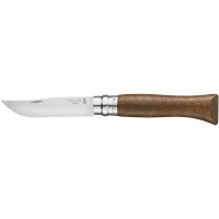 Нож Opinel №9, нержавеющая сталь, рукоять орех