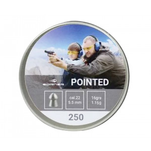 Пневматические пули Borner Pointed 5,5 мм, 1,15 грамм, 250 штук