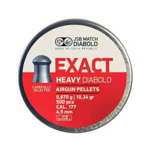 Пули JSB Exact Heavy Diabolo 4,5 мм, 0,67 грамм, 500 штук